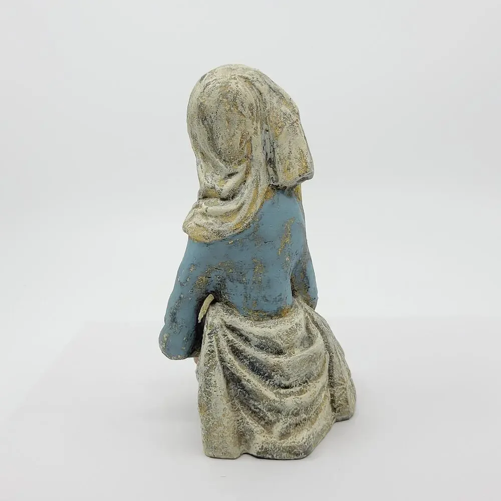Girl with Vase Borzo Stone Sculpture Figurine Made in Holland